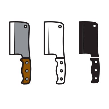 Et satırı çizim tarzında çizimler. Poster, amblem, işaret, logo için tasarım elemanı. Vektör illüstrasyonu