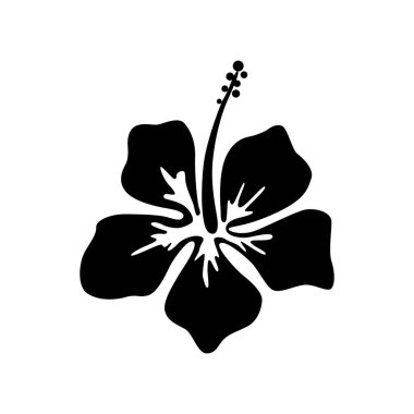 Amfibik çiçeğinin bir yansıması. Logo, etiket ve tasarım için tasarım ögesi. Vektör illüstrasyonu