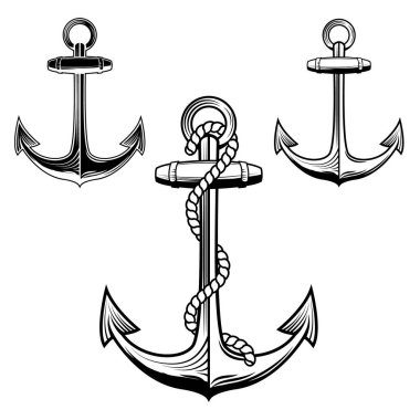 Tek renkli simgeleri sabitler. Logo, etiket, rozet için tasarım öğesi. Vektör çizimi.