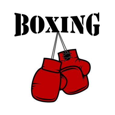 El stili boks eldivenleri çizin. Grunge tarzı vektör çizim