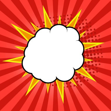 Komik konuşma balonu, komik arka plan