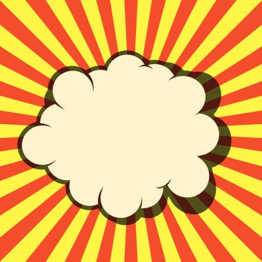 Komik konuşma balonu, komik arka plan