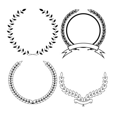 bir dizi dört vektör çelenk