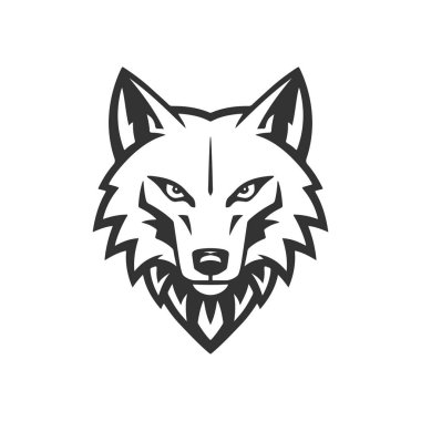 Kurt kafası. Takım logosu, amblemi, rozeti, maskotu için tasarım elemanı.