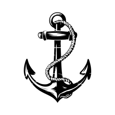 Çapanın oymacılık tarzında bir tasviri. Poster, kart, pankart, işaret, logo için tasarım elemanı. Vektör illüstrasyonu