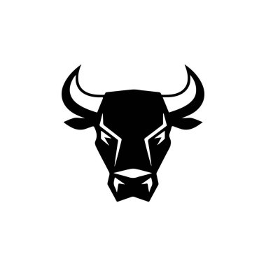 Stil oyma içinde baş boğa. Tasarım öğesi logosu, etiket, arma, işaret, poster için. Vektör görüntü