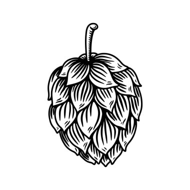 Oymacılık tarzında bira seksinin bir örneği. Poster, etiket, imza, amblem, menü için tasarım ögesi. Vektör illüstrasyonu