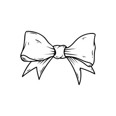 Yay düğümünün kabartma stilindeki yansıması. Poster, kart, pankart, imza için tasarım elemanı. Vektör illüstrasyonu