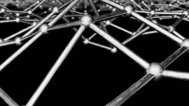 Metall plexus arkaplanının soyut 3d canlandırma hareketi