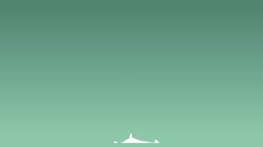 Retro roket fırlatmasının 10 animasyon seti