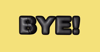 Veda kelimesinin soyut 3d canlandırması