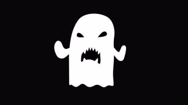 Cadılar Bayramı hayaletinin el yapımı animasyonu