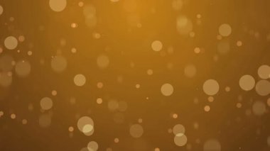 Bokeh arkaplan animasyonu. Ilık ışık arkaplanı ve ışıltılar.