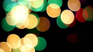 Koyu arkaplanda yanıp sönen ışıklar