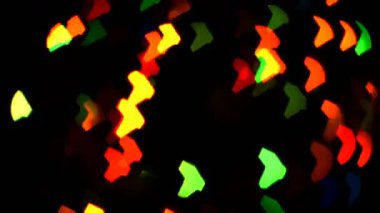 Koyu arkaplanda yanıp sönen ışıklar