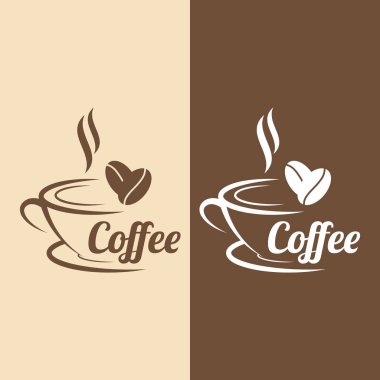 Fasulyeli sıcak kahve fincanı