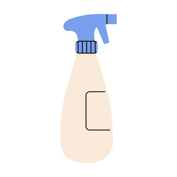 Ilustração Plana Vetor Detergente Químico — Vetor de Stock