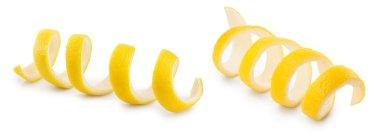 limon kabuğu üzerinde izole beyaz arka plan. sağlıklı gıda,