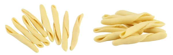 Typical Calabrian Pasta Called Maccheroncini Also Known Maccheroni Isolated White — Stock Photo, Image