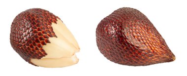 Yılan meyvesi beyaz arkaplanda tam derinlikte izole edilmiş.,