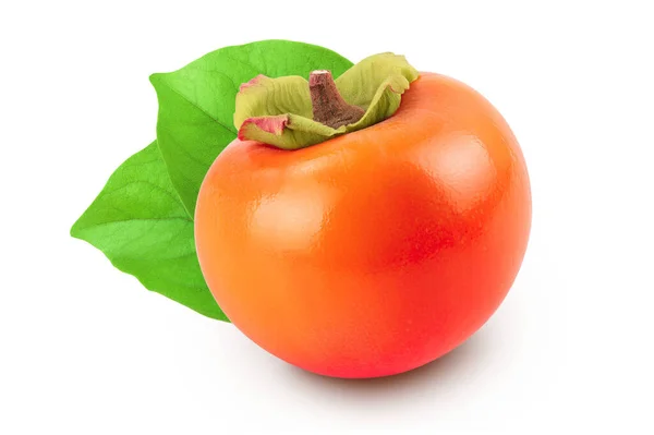 Persimmon Frukt Isolerad Vit Bakgrund Med Fullt Skärpedjup — Stockfoto