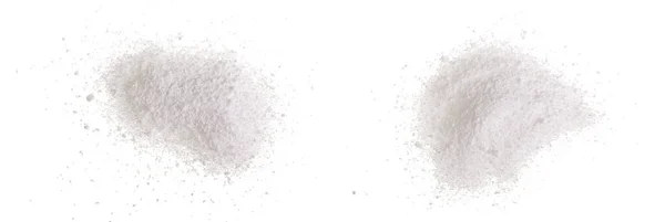 Стиральный Порошок Изолирован Белом Фоне Вид Сверху Плоский Лежал — стоковое фото
