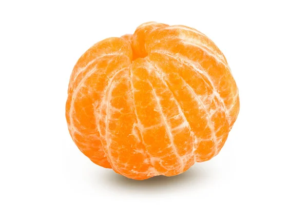 Tangerine Clementine Peeled Isolated White Background Full Depth Field — Stock Photo, Image