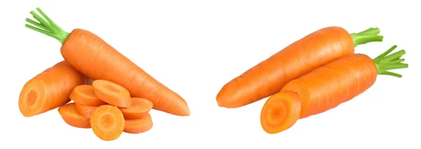 Морковь Изолирована Белом Фоне Полной Глубиной Резкости — стоковое фото
