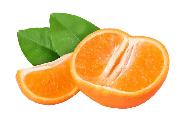 Tangerine Clementine Isolated White Background Full Depth Field — Stock Photo, Image