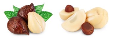 Yılan meyvesi beyaz arkaplanda tam derinlikte izole edilmiş.,