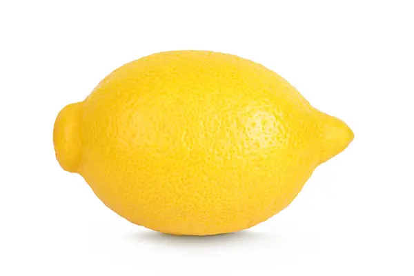 Ripe Lemons Isolated White Background Full Depth Field Stock Image