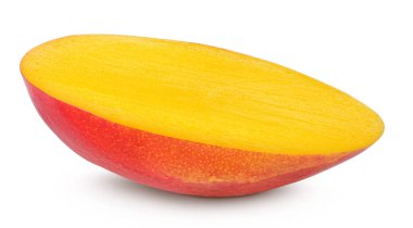 Mango beyaz arka planda yarı izole edilmiş, geniş bir alana yayılmış..