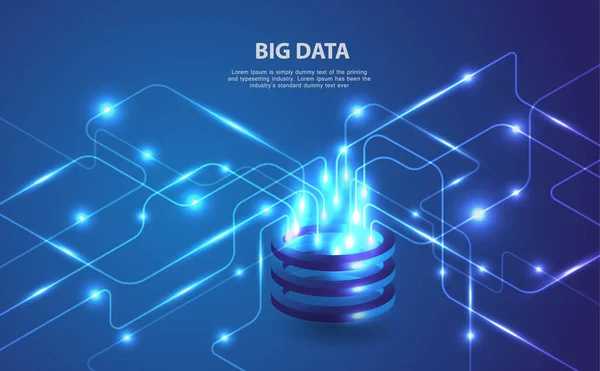 Çok yönlü fütüristik soyut vektör arkaplanındaki verilerin büyük veri analizleri