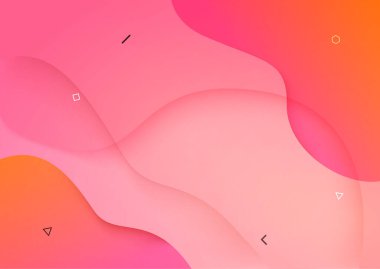 Pembe soyut dalga gradyan arkaplan tasarım vektörü