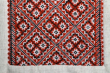 Ukrayna kültürü nakışlı gömlek geleneksel zanaat moda güzellik endüstrisi etnik kumaş arka plan duvar kağıdı şablonu