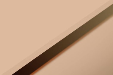Pastel kahve rengi yumuşak sıcak nötr sanatsal soyutlama gradyan gölge desenli köşegen geometrik şekil metin reklamları için basit kopya alanı