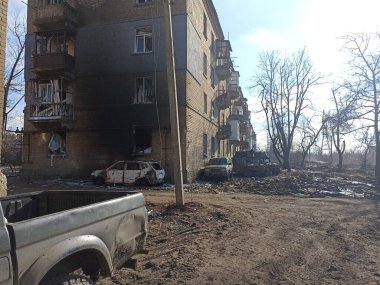 Rus istilası kalıntıları ve ülkenin doğusunda terk edilmiş yaşam bölgesi sonrasında Ukrayna şehrini yok etti.