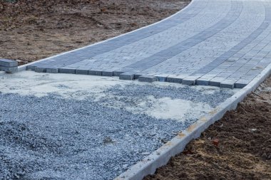 Asfaltlı yol inşaatı inşaat zemini döşemesi