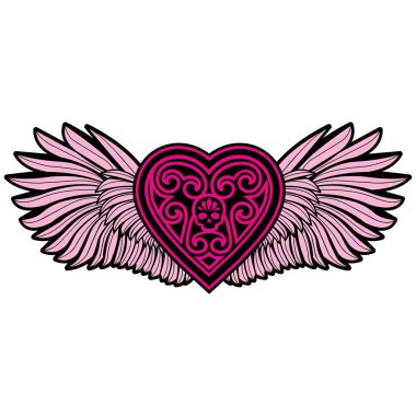 Kalpli sevgililer günü kafatası, grunge marka tişörtler.