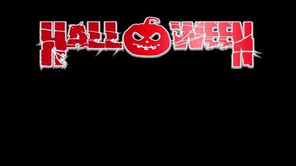 Abóbora Mal Animado Gótico Halloween — Vídeo de Stock