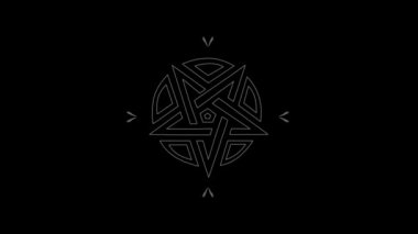 Pentagramlı gotik, okült tabela