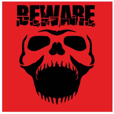 Kafatası ile gotik tabela, grunge vintage tasarım tişörtler