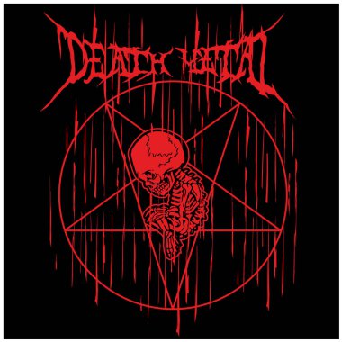 Embriyon iskeletli gotik tabela, grunge vintage tasarım tişörtler