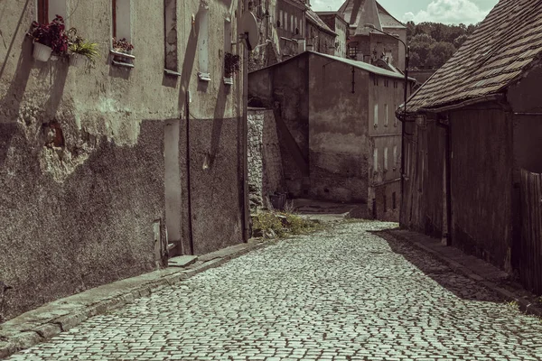 Stock image old town with pavement street