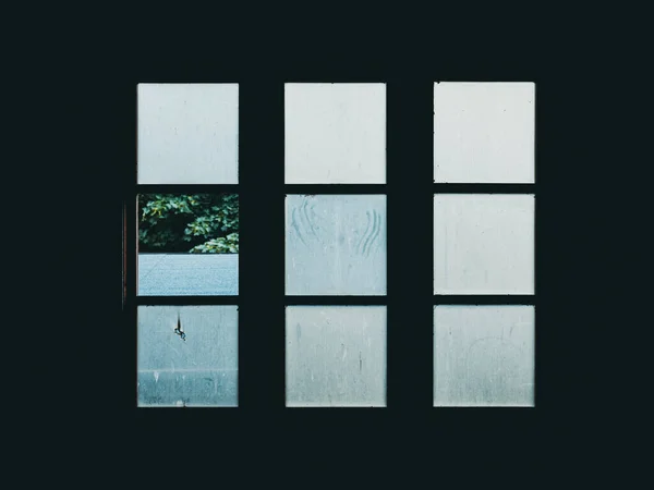 kare biçiminde opak pencereler