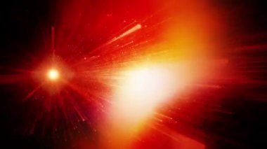 Soyut hareket arkaplanı renkli parçacıklar parlıyor. Kusursuz 4K döngü videosu.