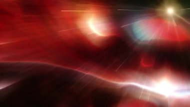 Soyut hareket arkaplanı renkli parçacıklar parlıyor. Kusursuz 4K döngü videosu.