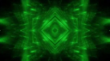 Soyut hareket arkaplanı renkli parçacıklar parlıyor. Kusursuz 4K döngü videosu.