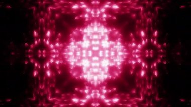 Soyut hareket arkaplanı renkli parçacıklar parlıyor. Kusursuz 4K döngü videosu.