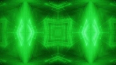 Soyut hareket arkaplanı renkli parçacıklar parlıyor. Kusursuz 4K döngü videosu.